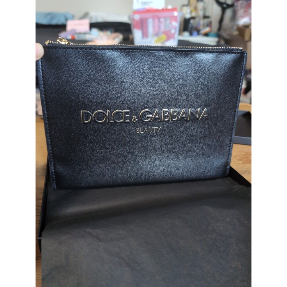 New Dolce & Gabbana Black Beauty Pouch Bag